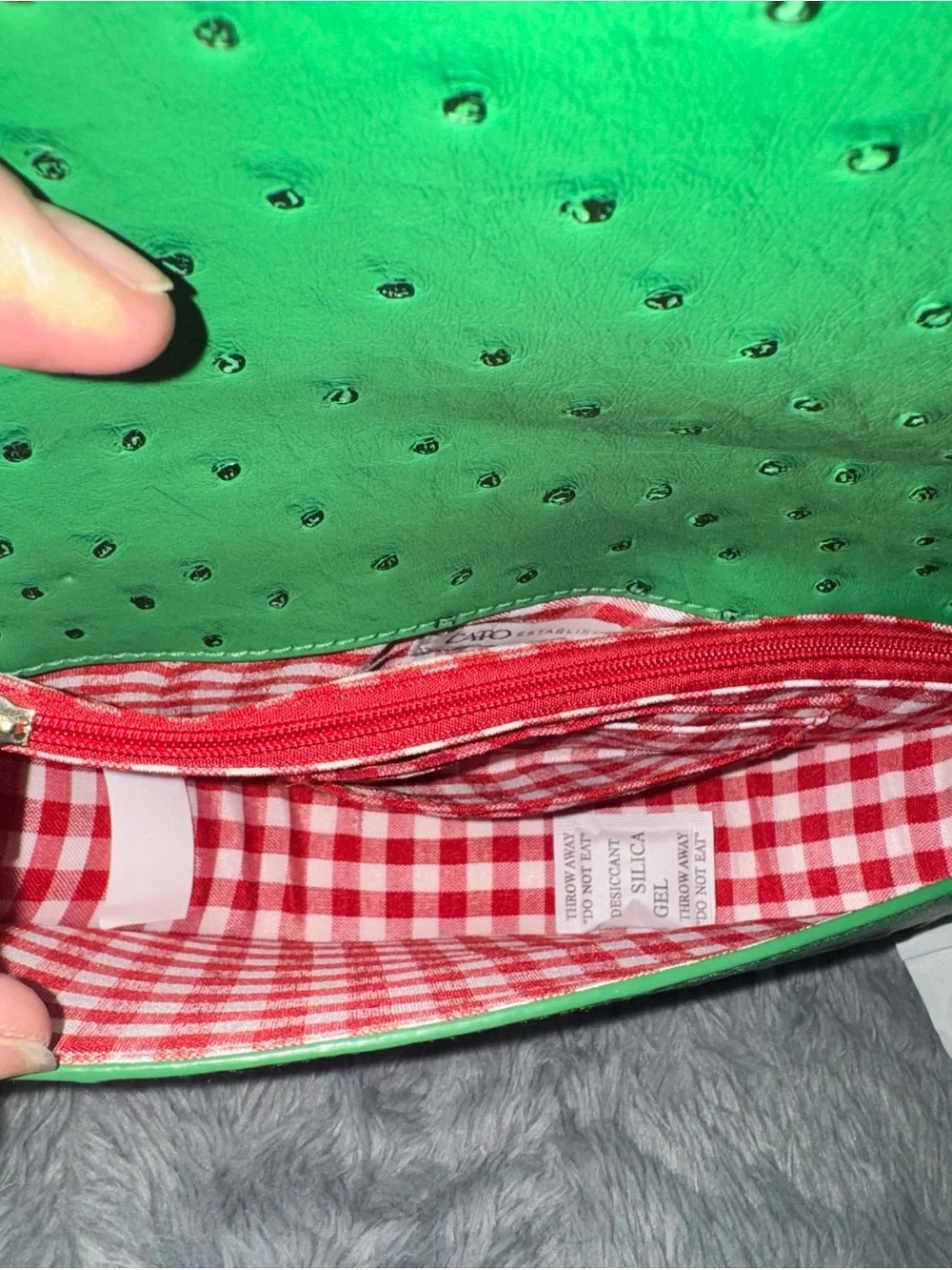 Watermelon wristlet- Red and Green